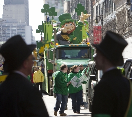 Leprechaun au défilé de la St Patrick