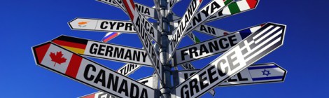 Panneaux routes du monde