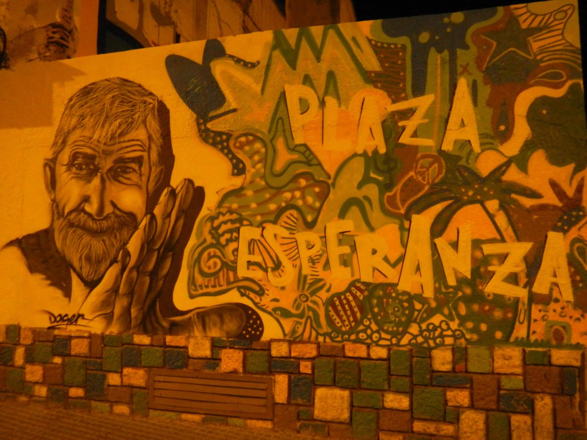 Street art plaza Esperanza Lagunillas - Malaga