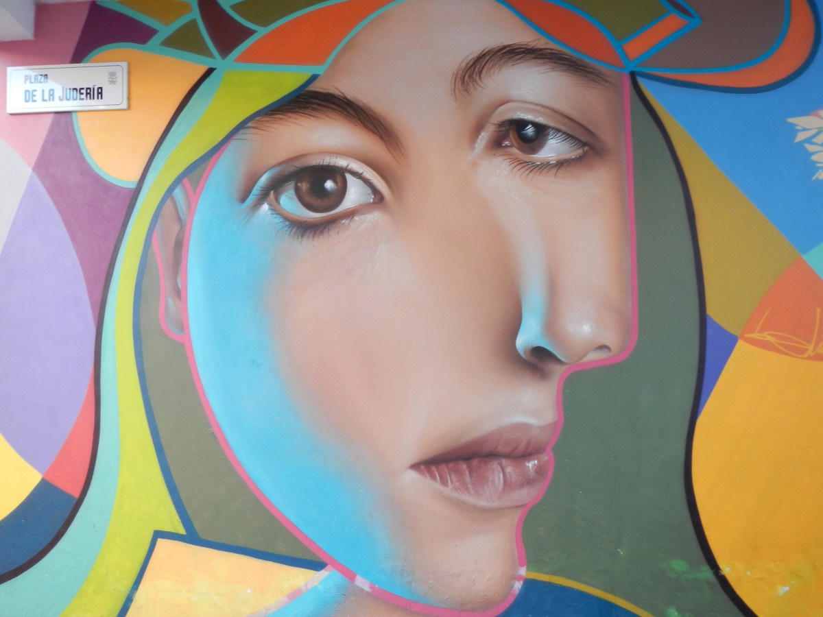 Street art visage - Malaga