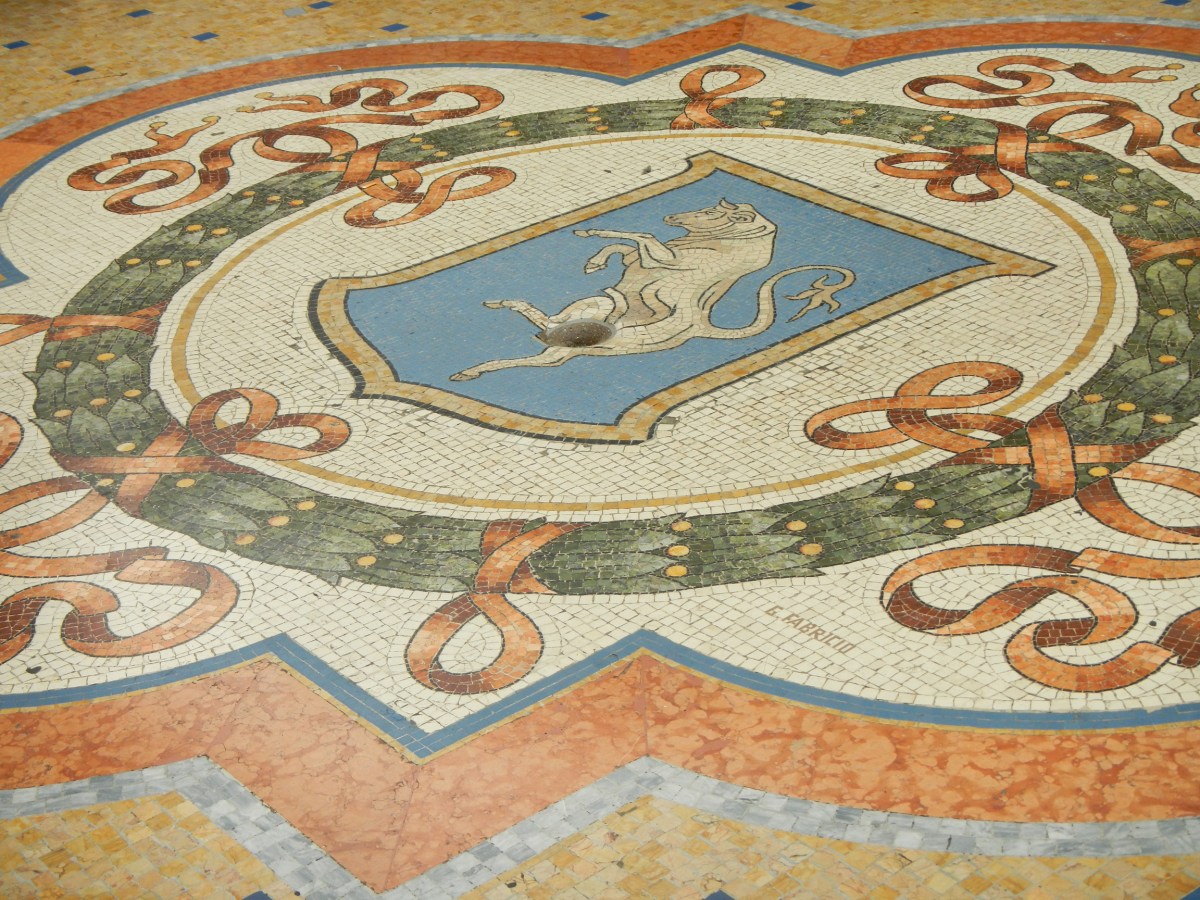 Mosaique taureau Galleria Vittorio Emanuele II